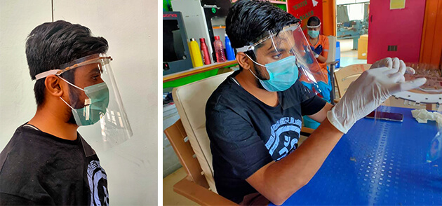 Young innovators from LTIMindtree’s ‘Experiential Learning’ program develop low-cost, high impact face shields for first responders for COVID-19.