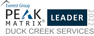 Duck Creek Services 2022PEAK Matrix Award Leader