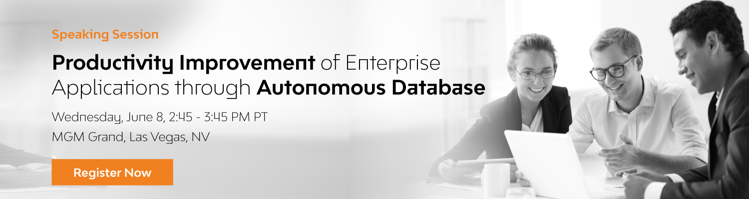 Productivity Improvement of Enterprise Applications through Autonomous Database