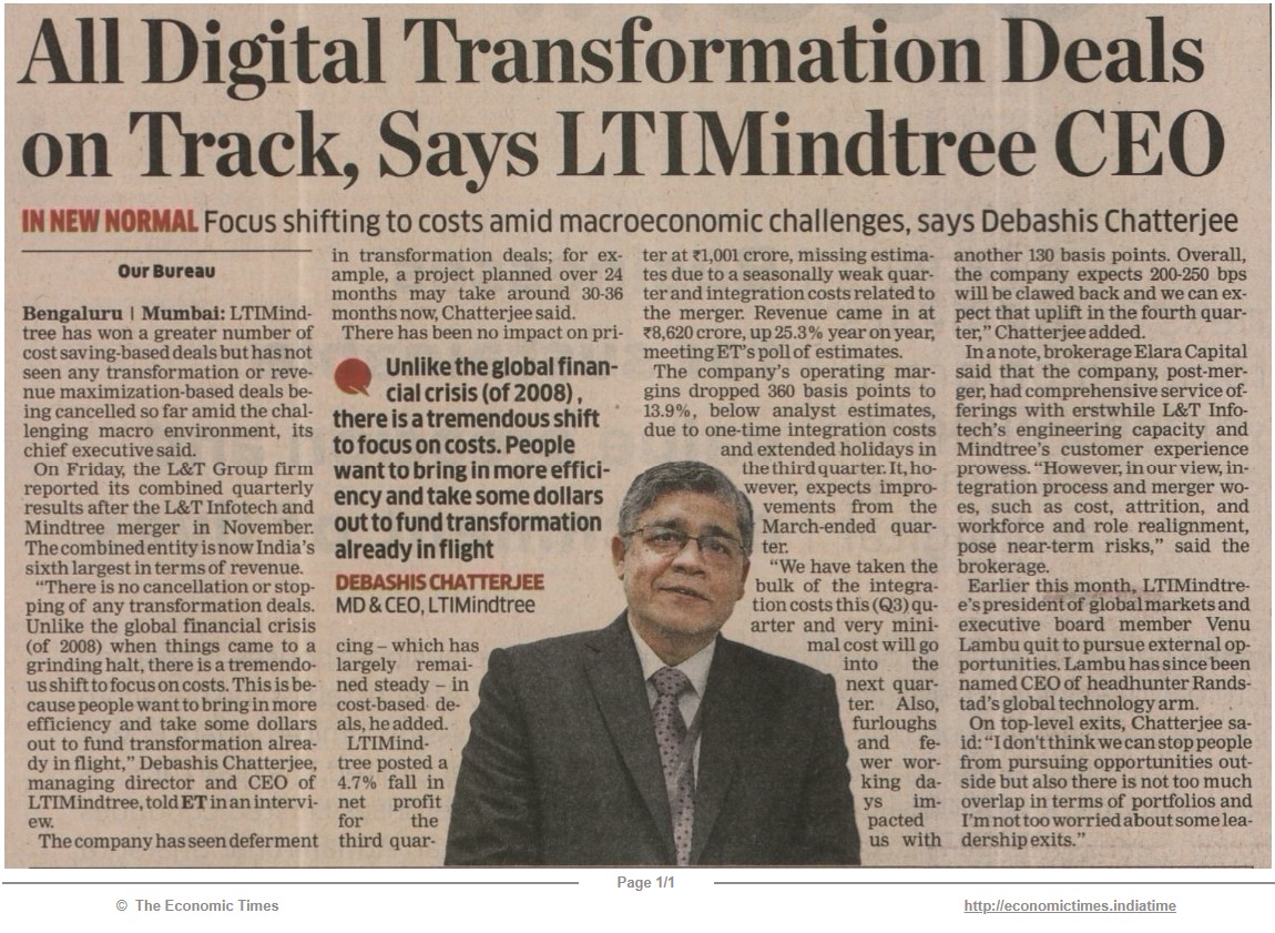 All Digital Transformation Deals on Track