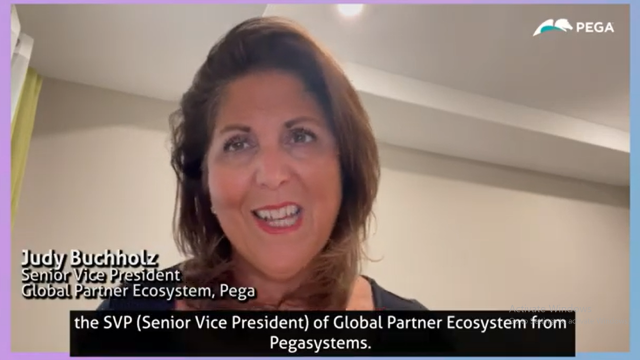 Judy Buchholz, Senior VP - Global Partners Ecosystems at Pegasystems, sends her regards and hearty wishes for LTIMindtree’s exciting merger.