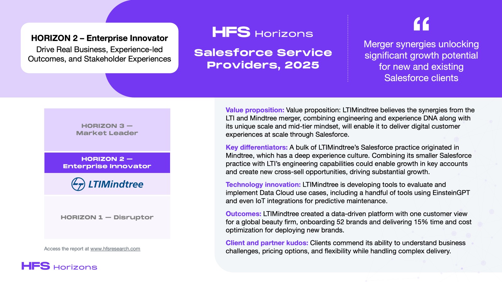 HFS Horizons Salesforce Service Providers